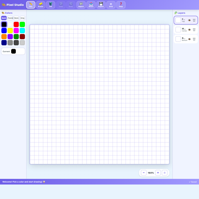 Screenshot of Pixel Studio